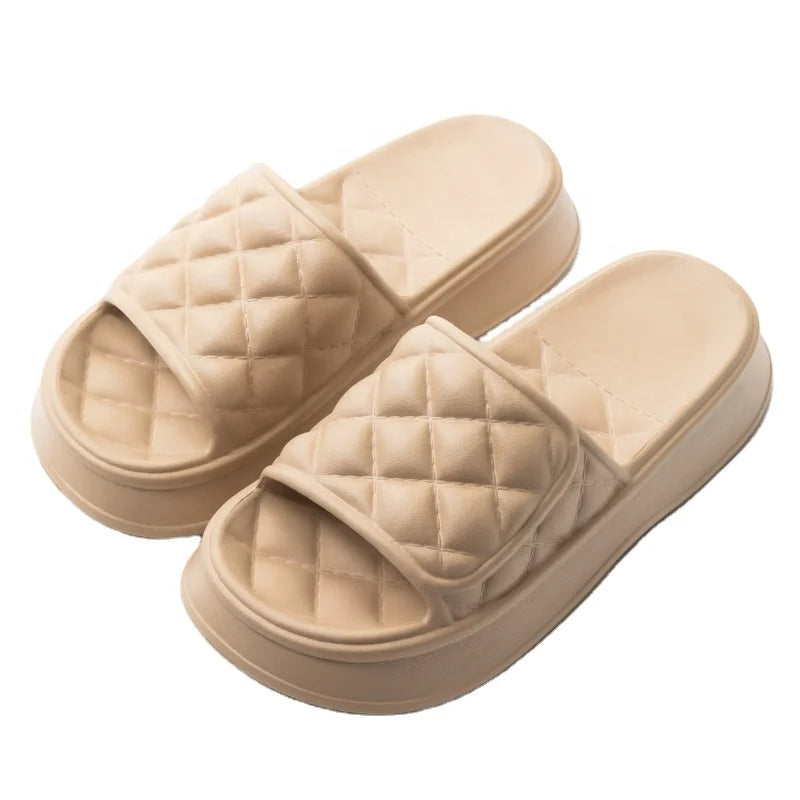 Women slippers with High Heel Amazon USA Fashion Platform  EVA Clog Lady Woman Girl Garden Shoe Beach Sandal Slipper