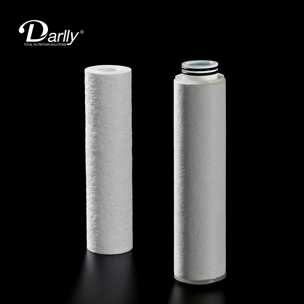 For New High Dirt Holding Capacity Sediment Filter 5 10 Micron PP Pleated Melt Blown Cartridges High Flow Rate for