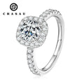 Hot Selling 6.5mm 1CT Moissanite 925 Sterling Silver Ladies Fashion Classic Infinity Engagement Ring