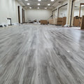 SPC LVT White Wood Grain Self-Adhesive Plastic Vinyl Plank Flooring OEM Click Lock Tiles for Residential Commercial Use