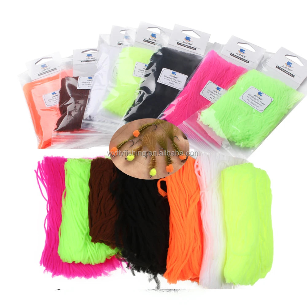 Foam Egg  Yarn Fiber Baitfish Lure Parachute Trout and Steel Head Glowbug Fly Foam for Tying Egg Fly Patterns