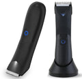 Hatteker Body Trimmer Waterproof Groin Hair Trimmer USB Chargeable LED Shaver