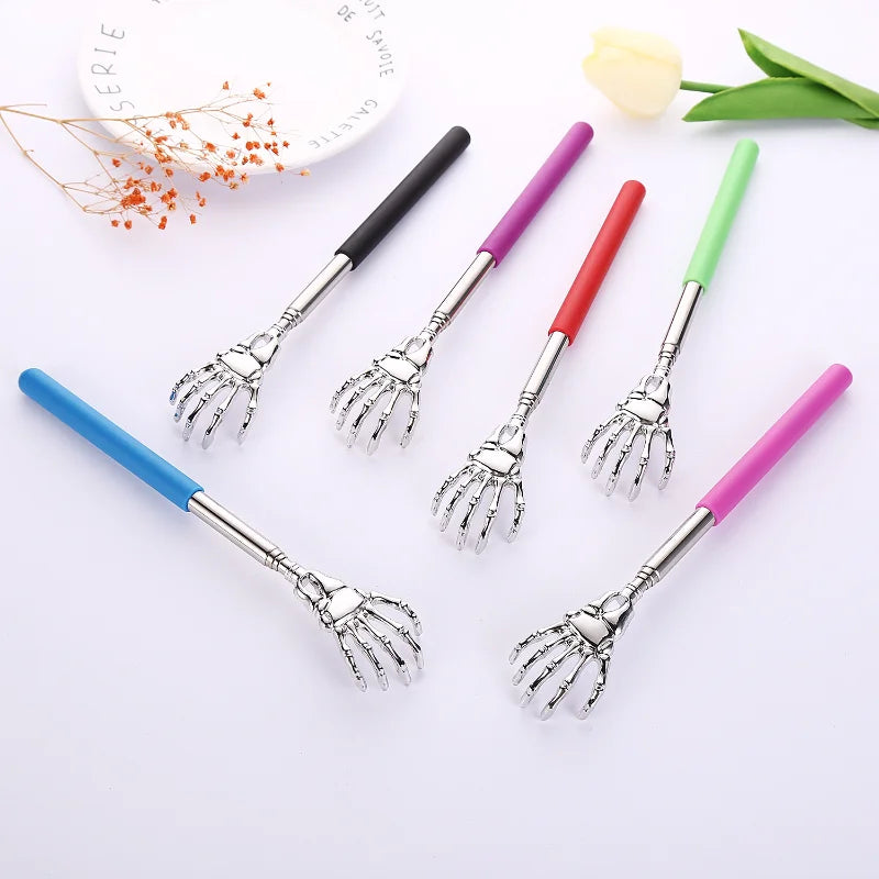 Back Scratcher Retractable Stainless Steel Hand Massager Pet Massager Tool Interaction for Dag and Cats