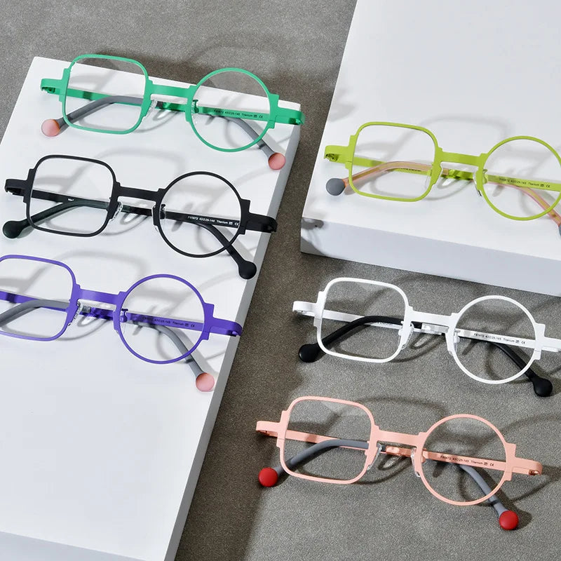 Pure Titanium Glasses Frame 2025 Prescription Eye Glasses for Men Square Eyeglasses Myopia Optical Eyewear