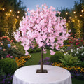 Light Pink Wedding Table Centerpiece Ornament Tall 1.2m Fiberglass Silk Artificial Indoor/Outdoor Cherry Blossom Tree Party