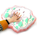 Vograce Custom Shape Luxury Irregular Blue Hugging Fluffy Anime Throw Pillows for Sofa
