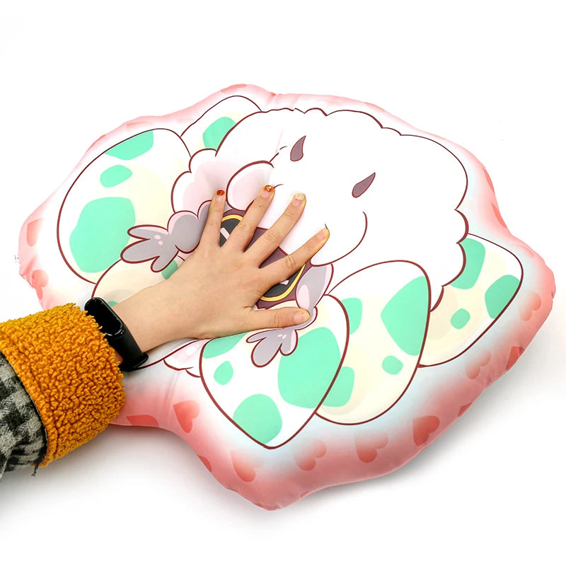 Vograce Custom Shape Luxury Irregular Blue Hugging Fluffy Anime Throw Pillows for Sofa