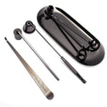 5 in 1 Candle Wicks Trimmer Kit Candle Care Tool Accessory Set Stainless Steel Wicks Scissors Manual Snuffer Extinguisher