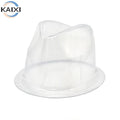 Pvc Plastic Hat Holder Woolen Top Hat Straw Protection Transparent Holder Dome Shaped Flat Top Hat Holder