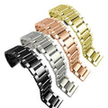 Premium Quality 16-26mm IP Plating Stainless Steel Watch Strap Accept Logo Luxury Watch Band With Butterfly Folding Buckle