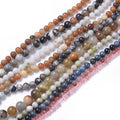 10 Strands Wholesale 4~12mm Natural Dyed Stone Beads Lava Tiger Eye Agates Lapis Lazuli Loose Stone Beads Strands