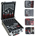 RTS GTYPRO Professional 187pcs Hand Tools Set Socket Wrench with Aluminum Case OEM Customizable Tool Box Set