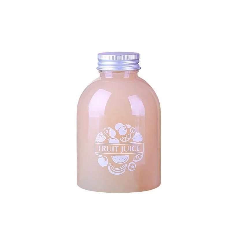 Wholesale 400ml Food Grade PET Plastic Bottles Screw Cap Screen Printing for Coffee Beverage Juice Milk Sugar Cookie Pet Food