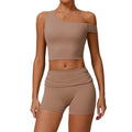 Women's High Waist Tummy Control Dance Shorts and Tops Set Compression Soft Comfortable Yoga Gear