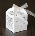 China Suppliers Cheaper Wholesale Hot Sale Hollow Out clear Empty Sweet White Candy Packaging Boxes for Indian Wedding Door Gift