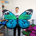 Colorful Hanging Inflatable Butterfly 1.5m Wide 210D Oxford Cloth RGB LED Lights Customizable Colors Event Party Advertising