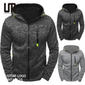 Liu Ming Cheap Wholesale Custom Men Autumn Winter Casual Streetwear Jacket Zipper Coat Hooded Sweatshirt
