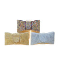Wholesale Luxury Women Rhinestone Evening Clutch Bag Oversized Bow Chain Shoulder Handbag