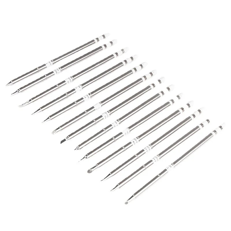 Chuera T12 Lead-Free Soldering Iron Tips Fast Heating Durable and Long-lasting Universal Solder Iron Bit T12-B/I/K/D/BC
