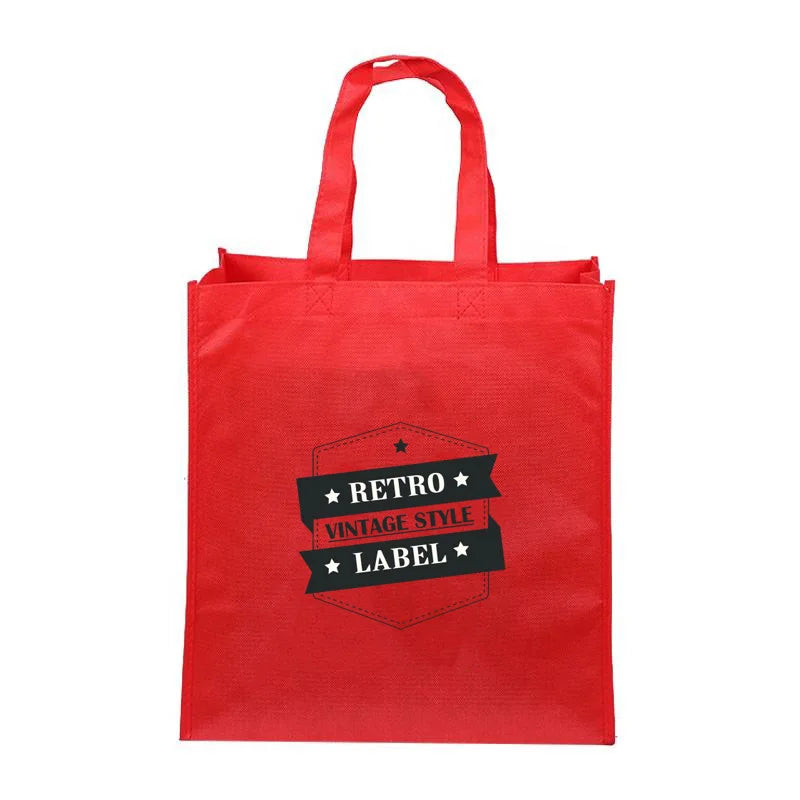 Medium Eco-Friendly Customized Non-Woven Polypropylene Bag for Daily Use Recyclable Supermarkets Logo Imprinted for Shopping