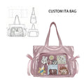 New Fashion Trend Custom Design Ita Bag Clear Window Bag Accept Sample ITA Handbag for Anime Exhibition