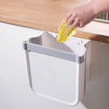 Home Folding Hanging Trash Can Kitchen Cabinet Door Simple Perforation-Free Trash Wall-mounted Storage Organizer
