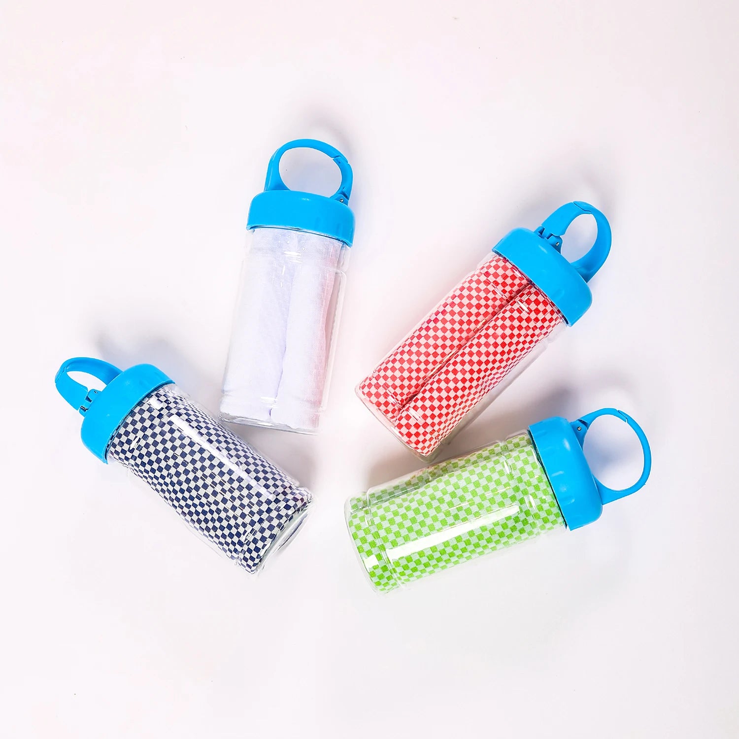 Wholesale Custom Multi-color Plaid Microfiber Drying Gym Sweat Ice Cold Sports Towels Ice Cooling Towel