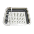 Multifunctional Rectangle Collapsible Eco-Friendly Plastic PP+TPR Colander Kitchen Tableware Storage Rack Water Drain Basket