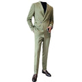 M-4XL Suit Set for Men's Casual Korean Version British Style Suit Coat With Bride Wedding Dress 2pcs Sets