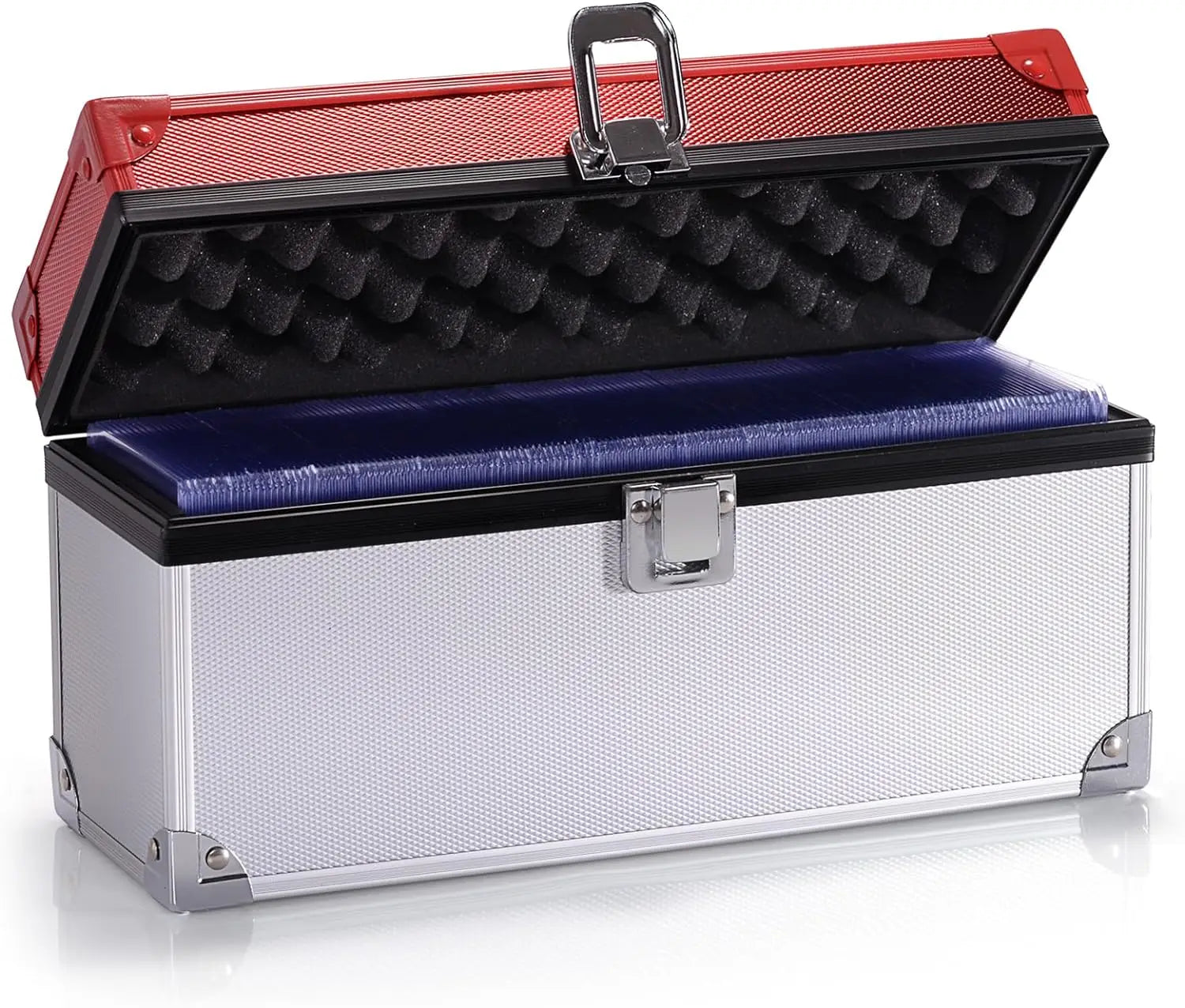 Aluminum Color Combination Design Storage Box - for Rigid Card Holders for Trading Cards & Sports Cards (Middle)