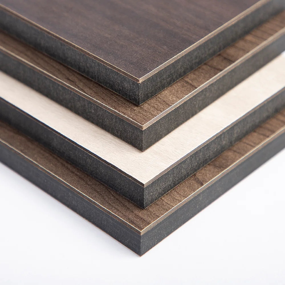 High Density Modern E1 Compact Fiberboard 12mm First-Class Waterproof Alternative to HPL for Interior Furniture
