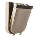 9L Wall-mounted Folding Dustbin Kitchen Cabinet Door Hanging Dustbin Car Dustbin Bathroom Toilet Garbage Storage