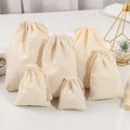 Customized Natural Small 10*15CM Recyclable Cotton Drawstring Bag Coffee Wig Cosmetic Tools Perfume Food Gift Essential Oil