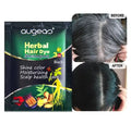 Hot Sales Augeas 30ml Bags Hair Color 3 in 1 Covers Gray Hair Herbal Ginger Black Dye Hair Shampoo