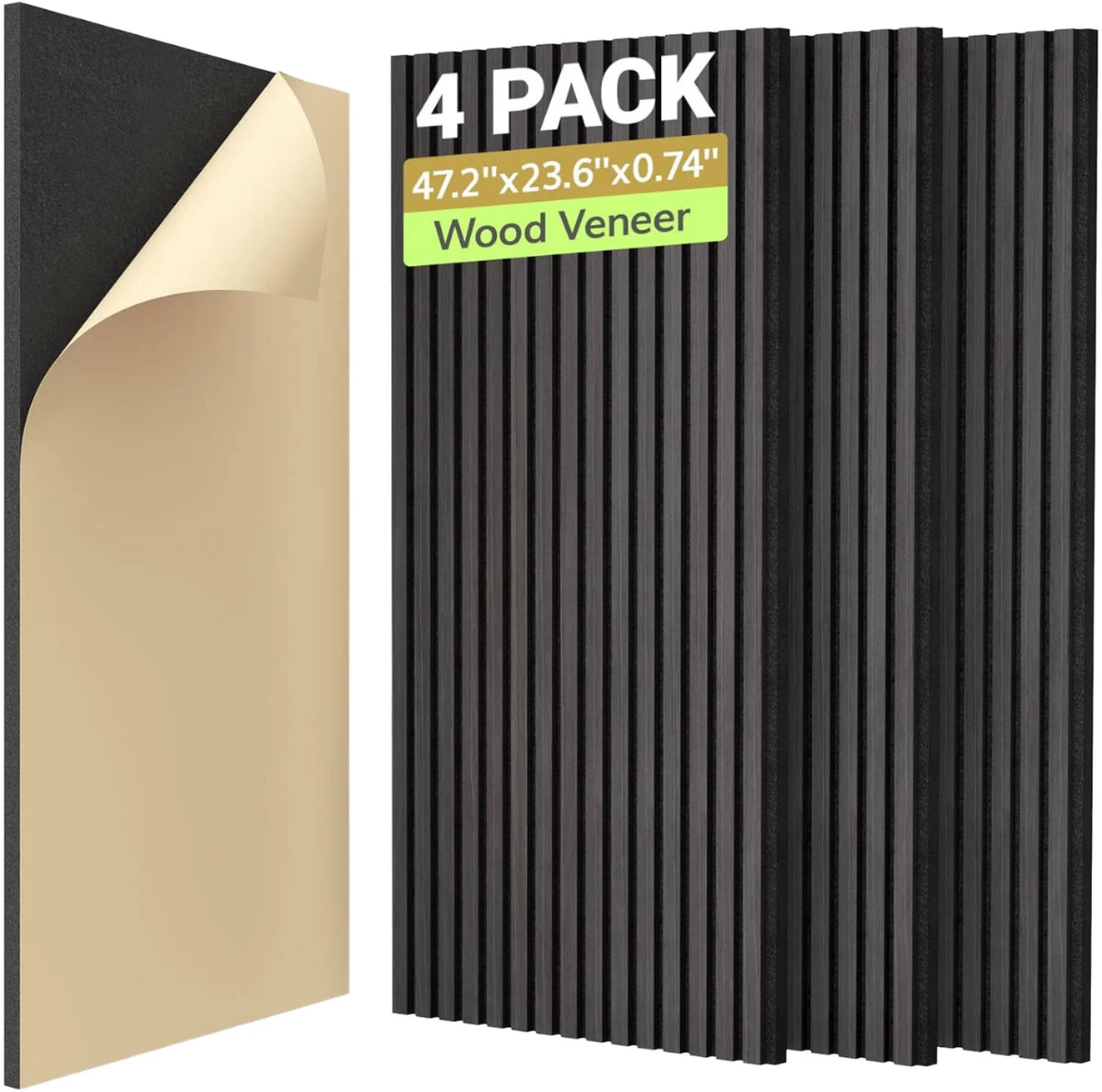 Double 9mm Layers PET Felt Acoustic Panel Sound Insulation Fluted Polyester Fiber Slat Acoustic Wall Panel MegaBDM