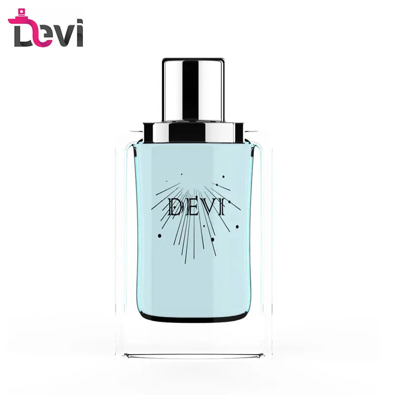 Devi New Design Glass Perfume Bottles 100ml Square Mens Parfum Refillable Empty Container Hot Stamping Carton Sprayer Fragrance