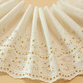 Wholesale Cotton Lace 21cm Wide White Lace Trim Cotton Eyelet Lace Trim