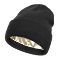 WD-A606 High Quality Satin Lined Beanie Manufacturer Knitted Winter Hats Blank Acrylic Beanie Low Moq Beanies