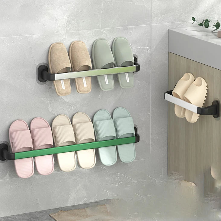 Custom Multi-Length Stainless Steel Wall Mounted Shoes Organizer Rack Towel Hanging Bar Magnetic Installation for Bathroom/Door