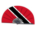 New Product Customized National Country Flag Trinidad and Tobago Folding Bamboo Hand Held Fan