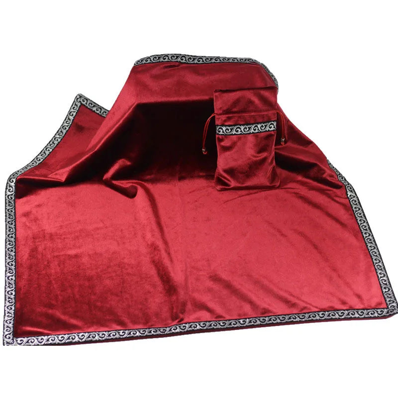 Hot Sale Custom Tarot Cloth Velvet Plain Altar Tarot ClothTarot Tarot Card Playing Table Cloth