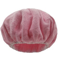 Custom logo PEVA Print Microfiber Lined Women Bonnets and Shower Cap