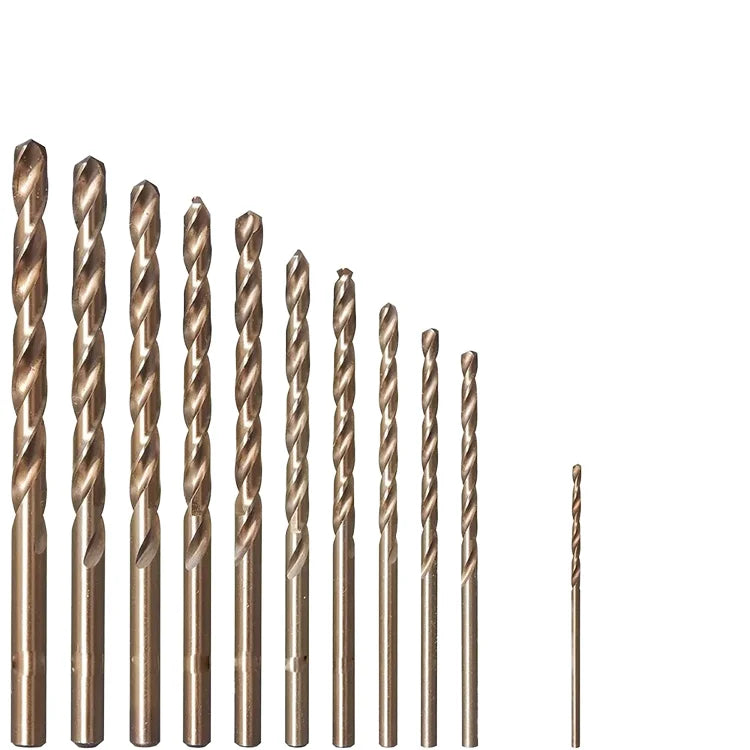 ALLUSE M35 Twist Drill Bit Zinc Coated for Aerospace Alloys 0.01mm Precision 1000+ OEM Sizes 200-400mm Total Length
