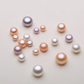 China 3mm--10mm AAA Large Size Best Quality Loose Button Shape Real Cultured Freshwater Pearls Half Drilled One Hole for Sale