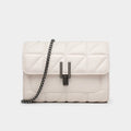 Luxury Fashion Pu Leather Designer Ladies Crossbody Hand Bags Trendy Custom Label Premium Hardware Womens Messenger Bags