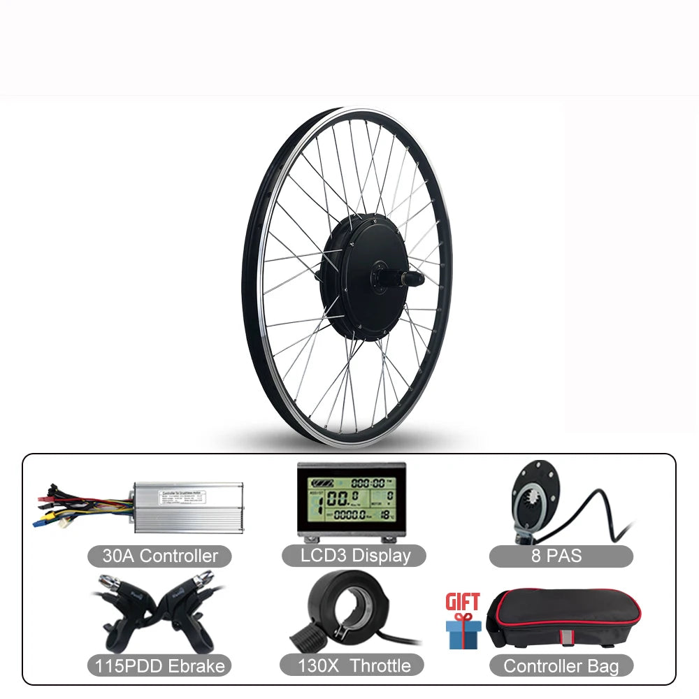 China E-bike Battery Parts 48V 1000w Hub Motor Enduro Ebike Conversion Kit for Electric Bicycle