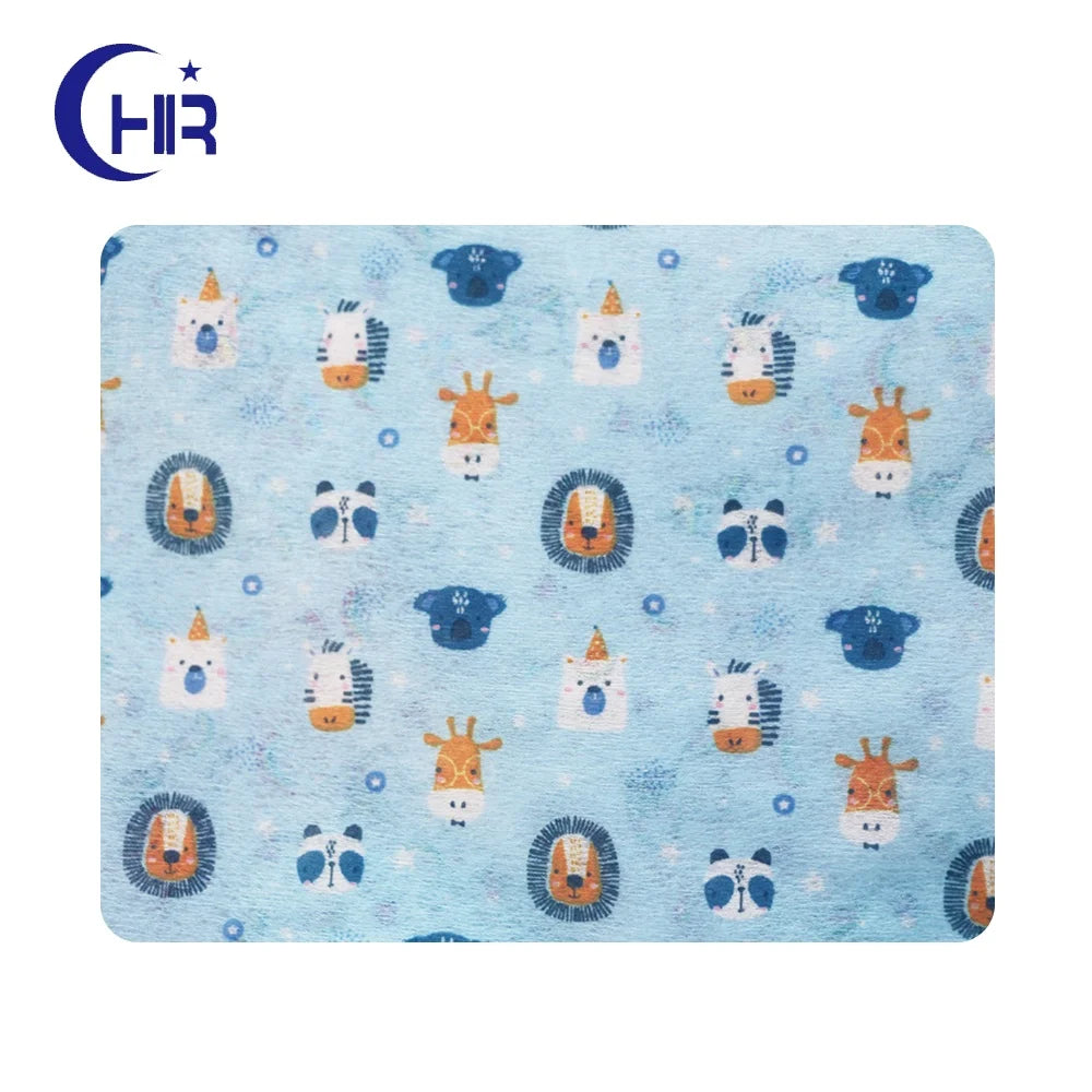 Factory Direct Supply Custom Print Breathable Waterproof 100% Polyester Colorful Plain Lightweight Spunlace Nonwoven Fabric
