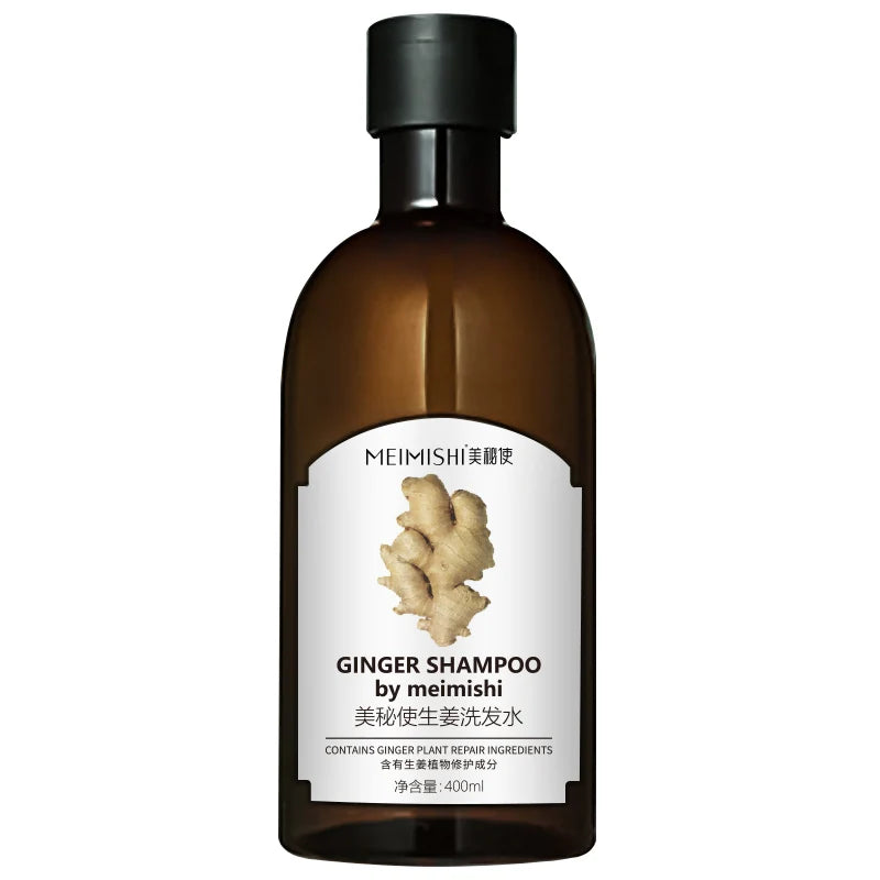 Natural Organic Anti-Dandruff Nourishing Liquid Shampoo with Ginger & Herbal Extracts to Promote Hair Regrowth