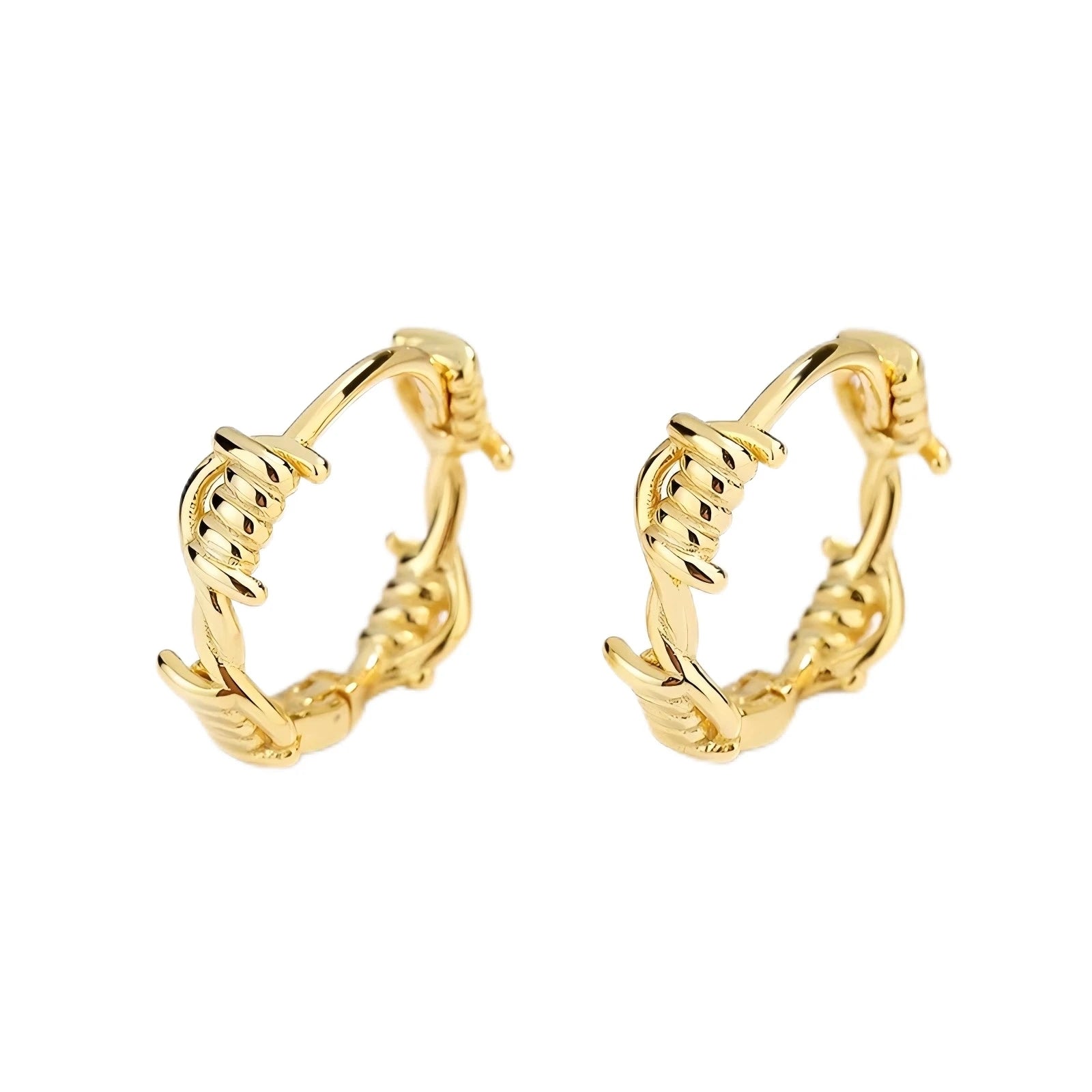 Trendy 925 Sterling Silver Hemp Rope Earrings-Unisex Gift for Party Occasions