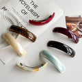 ZiTeng Acetate Straight Spring Clip Half-tie Hair Clip for the Back of the Head Versatile High Ponytail Hair Accessory